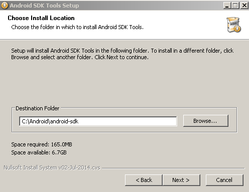 Figure 8: Android installer