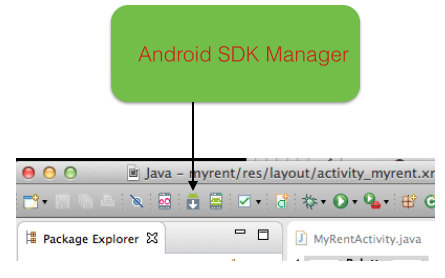 Figure 2: Android SDK Manager icon